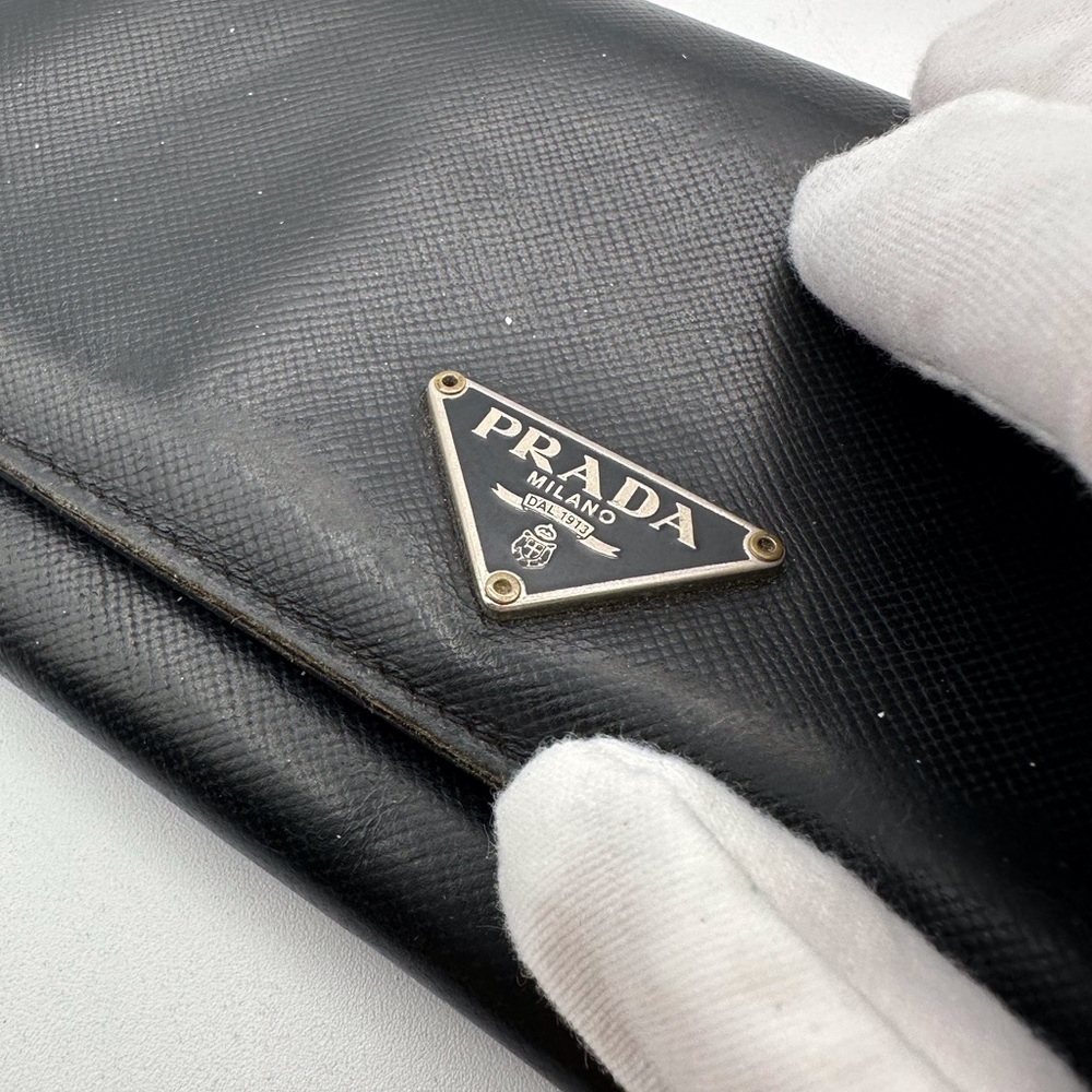 Prada Long Black Saffiano Leather Wallet - Picture 5 of 14
